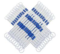 2 4 5 6 8 10 12 16 20 Pcs Retractable Telescopic Safety Cone Bar from 5.2 to 9.8 ft, Traffic Cone Barrier Extension Poles, Engineer Grade Reflective Tape(Blue and White,20pcs)
