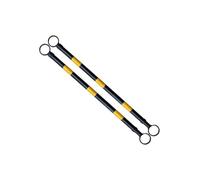 2 4 5 6 8 10 12 16 20 Pcs Retractable Telescopic Safety Cone Bar from 5.2 to 9.8 ft, Traffic Cone Barrier Extension Poles, Engineer Grade Reflective Tape(Yellow and Black,2pcs)