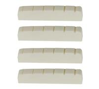 2/4/5pcs 43Millimeters Six String Electric Guitar Bone Bridge Nut For LP Electric Guitars Replacement Parts Musical Instrument(4pcs)