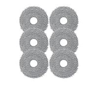 2/4/6/10/12PCS Mop Cloth Rag,Compatible for Xiaomi，B101CN X10+ S10+，Compatible for Dreame，S10Pro L10SUltra X10 /Omni Mop 2, C102CN Robot Vacuum Cleaner(6PCS)