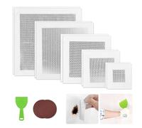 2/4/6/8/10 Inch Wall Repair Patch, 13PCS Self Adhesive Drywall Patch Repair Kit, Plasterboard Patch, Plaster Repair Kit, Safe Mend Plaster, for Broken Walls Repairing or Ceiling Filler