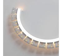 2/4/6/8/10 Pack Aluminum Light Trough for Led Light Strip, Bendable Led Border Trim Indoor Decor, Heavy Duty LED Channel with Milky White Silicone Cover(7pcs,2m/6.6ft/78.7in)