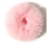 2/4/6/8/10 PCS Plush Faux Fur Rabbit Hair Ties, Fluffy Scrunchy Hair Scrunchie Bobbles Elastic Hair Bands Scrunchie Ponytail Accessories (J,2Pcs)