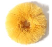 2/4/6/8/10 PCS Plush Faux Fur Rabbit Hair Ties, Fluffy Scrunchy Hair Scrunchie Bobbles Elastic Hair Bands Scrunchie Ponytail Accessories (S,10Pcs)