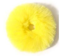2/4/6/8/10 PCS Plush Faux Fur Rabbit Hair Ties, Fluffy Scrunchy Hair Scrunchie Bobbles Elastic Hair Bands Scrunchie Ponytail Accessories (O,10Pcs)