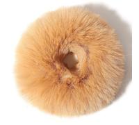 2/4/6/8/10 PCS Plush Faux Fur Rabbit Hair Ties, Fluffy Scrunchy Hair Scrunchie Bobbles Elastic Hair Bands Scrunchie Ponytail Accessories (K,10Pcs)