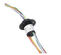 2/4//6/8/12/18 channel micro-rotating slip ring 2A diameter 12.5mm suitable for remote control excavator model DIY pan/tilt universal power-saving collector ring(12 Channel)