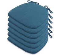 2/4/6/8 Pack Emerald Green U-Sd Dining Chair Cushions Non-Slip Kitchen Seat Pads Machine Washable Covers 41x43cm - Comfortable Dining Room Accessories