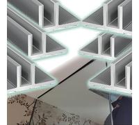 2 4 6 8 pcs Shower Room T Glass Clip Channel, Embedded Aluminum Alloy Partition Clip Rail, for Indoor Office Retail, with Protective Pads(6pcs,31 1/2"(80cm) L)