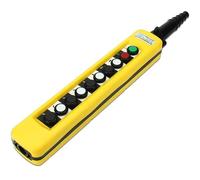 2/4/6/8 Pushbuttons Double Speed Hoist Crane Pendant Control Stations With Emergency Stop For circuits Double insulated(white)