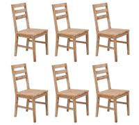 2/4/6/8x Solid Wood Acacia Dining Chairs Kitchen Dinner Furniture Seat vidaXL