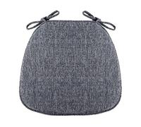2/4/6 Packs Non-slip Dining Chair Cushion Soft Comfortable Cotton And Linen Dining Table Chair Pads Seat Pad Furniture Decorative Durable Mat Pads Chair Seat Cushion ( Color : Dark grey , Size : Set o
