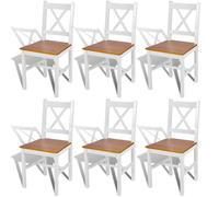2/4/6x Dining Chairs Wood Kitchen Furniture Seat Set Multi Colours vidaXL