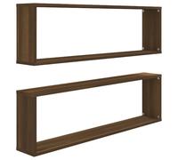 2/4/6x Wall Cube Shelves Engineered Wood CD Wall Cabinet Multi Colours vidaXL