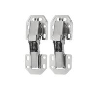 2/4/8/10/20PCS 4-inch Stainless Cabinet Hinges Thick Bridgess Type Buffer Hinge Soft Close Door DIY Furniture Hardware Tools(A-2PCS)