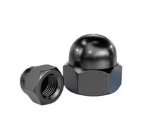 2/4/8/15/30/50/60pc M3 M4 M5 M6 M8 M10 M12 M14 M16 M18 M20 Black 304 Stainless Steel Acorn Cap Nuts(M18 2pcs)