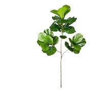 2-4.9FT Large Artificial Ficus Tree Fake Rubber Plants Plastic Fiddle Leaves for Home Garden Indoor Outdoor Decor for DIY Craft Wreath Home Decor(Deep Sapphire)
