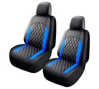 2/4 / 9PCS Breathable Covers PU Leather Double Stitched Diamonds Pattern for Sedan SUV All Season Use Stone Thread Seat Covers