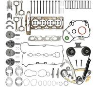 2.4 Engine Rebuild Overhaul Kit w/Timing Chain VVT & Rods Fit For GM 2.4L Chevrolet Buick GMC Saturn Pontiac #12654958 12609858 HS54874HS