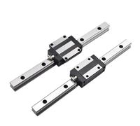 2+4 HGW Heavy Linear Rail Set 2ps Linear Guide Rials + 4pc Block Carriage HGW15 HGW20 HGW25 HGW30 L500 600 800mm CNC 3D Printer(400mm)