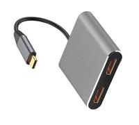 2/4 In 1 USB C Docking Station Two 4K 60Hz 30Hz Adapter With USB3.0 Hubs For Laptop