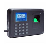 2.4 inch Biometric Fingerprint attendance machine USB finger scanner Time Card locker free software password for security system