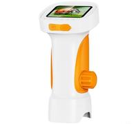2.4-Inch Digital Microscope 1080P HD, 1000x Zoom Handheld Viewer with 8 LEDs, 600mAh, Type- Charging Plant Coin Inspection(Orange)