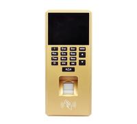 2.4 Inch Fingerprint Access Control Keypad USB Biometric System Electronic Time Clock Recorder Attendance Machine(Size:Golden)