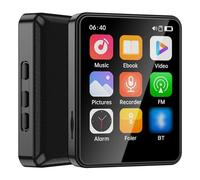 2.4 Inch Full Touch Screen MP3 MP4 Player with Bluetooth 5.0, Built-in Speaker, TF Card Expansion, E-Book Reader, and High Clear Video Playback