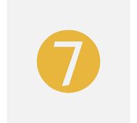 2.4 Inch House Numbers Modern Metal Brass Door Number 6cm Golden Mailbox Address Sign Exterior Decorative, for Room Apartment Office Wall Decor Hotel Garden Plaque Cafe Yard Street(7)