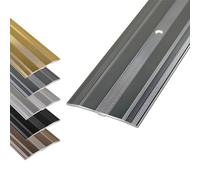 2.4 inch Wide Aluminum Alloy Threshold Strip, Joint Sealing Edge Strip Suitable for Tile Hardwood Composite Vinyl(Grey,51.2x2.4"/130x6cm)