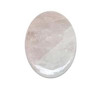 2.4" Large Clear Quartz Crystal Stone Polished Palm Stone Healing Crystals Thick Natural Reiki Gemstone Worry Stone Energy Balancing Anxiety Stress Relief Meditation