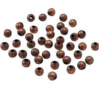 2,4 mm Antik Kupfer kleine Metall Spacer Runde Perlen für die Schmuckherstellung (ca. 500 Stück) Langlebig und stilvoll.