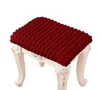 2/4 Pack Elastic Rectangle Bar Stool Covers Stretch Vanity Stool Cover Jacquard Chair Seat Slipcovers Counter Stool Cover Saddle Seat Covers Washable for Wooden Metal Bench ( Color : #4 , Size : 1pc )