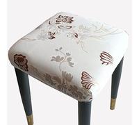 2/4 Pack Elastic Rectangle Bar Stool Covers Stretch Vanity Stool Cover Jacquard Chair Seat Slipcovers Counter Stool Cover Saddle Seat Covers Washable for Wooden Metal Bench ( Color : #7 , Size : 1pc )