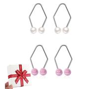 2/4 Pcs Dimple Makers for the face,Dimple Trainer to Create a Beautiful Smile,Develop Natural Dimples for Cheeks Ball (silver+purple)