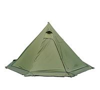 2~4 Persons Lightweight Tipi Hot Tents, Work Tent with Wood Stove Jack, Hunting Teepee, for Family Team Backpacking Camping Hiking (Olive)