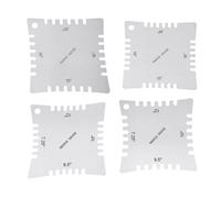 2/4 practical guitar-neck radius ruler set ensures intonation and comfort steel textile for guitars