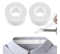 2/4 Rolls Disposable Shirt Collar Protectors - Absorbent Sweat Pads, Invisible Disposable Collar & Cuff Sweat Liners, Sweat Pads Collar Protectors for Men Shirts, Unisex Sweat Guard (3m, 2Rolls)
