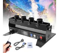 2/4 Shots Confetti Machine Electric Confetti Cannon Machine with Remote Control Spray Distance: 8-10 Meters Adjustable Angle for DJ Party Club Wedding Stage Concert Event Show4Shots