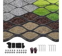 2/4" Thick Foldable Gravel Grid for Driveway & S- 3ft to 30ft Solut, 1x8m (3.3x26ft) H-5cm/2in, Ground Support System