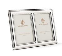 2,4" x 3,5" in x 2 Hallmarked Solid Sterling Silver 925 Photo Picture Frame with Mahogany Wood Back 7377/6x9 DOPPIA