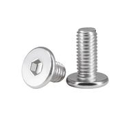 2-400pcs M2/M2.5/M3/M4/M5/M6/M8/M10/M12 Stainless Steel Ultra-thin Head Hexagon Socket Screws, M2.5x15mm(100pcs)