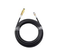 2~40M 1/4" Sewer Drain Water Cleaning Hose with Removable Nozzle and Optional Adapter(Burgundy,10 M)