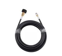 2~40M 1/4" Sewer Drain Water Cleaning Hose with Removable Nozzle and Optional Adapter(Navy Blue,8 M)