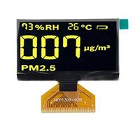 2.42in OLED Display Screen Module, SSD1309 Organic Light Emitting Diode Display with 123x32 Resolution, Thin Lightweight DIY Electronics Module for Arduino Projects (Yellow)