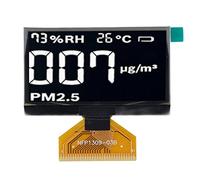 2.42in OLED Display Screen Module, SSD1309 Organic Light Emitting Diode Display with 123x32 Resolution, Thin Lightweight DIY Electronics Module for Arduino Projects (White)