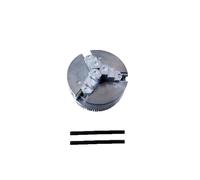 2" 45mm Three 3 Jaw Chuck 1.8~56mm /12~65mm Z011 Clamping for Mini Lathe with Two Lock Rods M12x1mm Threaded Back for Woodworking(3 Jaw Chuck)