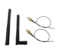 2.4G 5.8G 3dBi Dual Band WiFi Antenna RP-SMA External Aerial＋20cm U.FL MHF4 to RP-SMA Pigtail Cable for M.2 NGFF WiFi Adapter