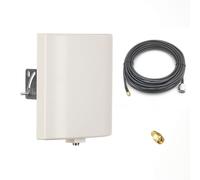2.4G 5GHz WiFi Panel Antenna Dual Band Outdoor Pole Mount with 10ft Extension Cable SMA Male and RP-SMA Adaptor for Wireless WiFi Router Network Card Security IP Camera Video Surveillance Monitor